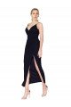 High Neck Chiffon Spaghetti Straps Short Cocktail Formal Dress