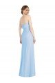 Strapless Trumpet Chiffon Formal Dress with Thigh high Slit