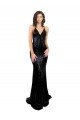 Sleek Fishtail Shaped Open Back Sequin Formal Dress