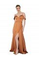 Silky Satin Formal Dress with Bustier Bodice