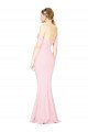 Full Length Off the Shoulder Formal Dress with Twist Front