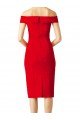 Off the Shoulder Square Neck Cocktail Formal Dress