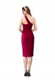 One Shoulder Short Crepe Cocktail Formal Dress