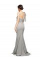 Long Sweep Train Sweetheart Crepe Formal Dress with Tulle One Shoulder