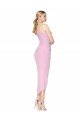 Halter Neck Short Knee Length Crepe Mermaid Cocktail Formal Dress