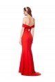 Cross Front and Back Bardot Sleeveless Crepe Maxi Formal Dress