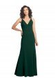 Form Fitting Stretch Crepe A-Line Formal Dress