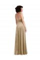 Square Neck Velvet Maxi Formal Dress with Front Slit & Pocket